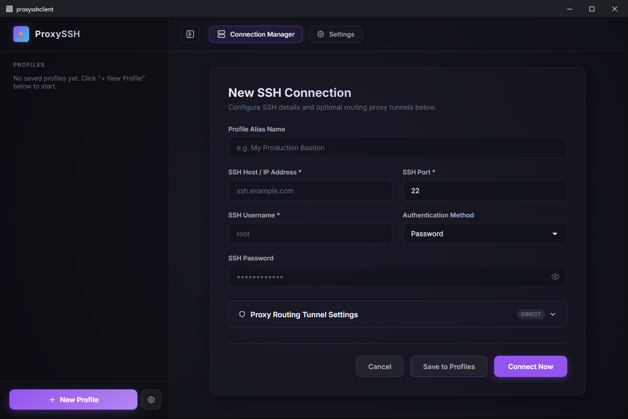 Windows SSH-Client App